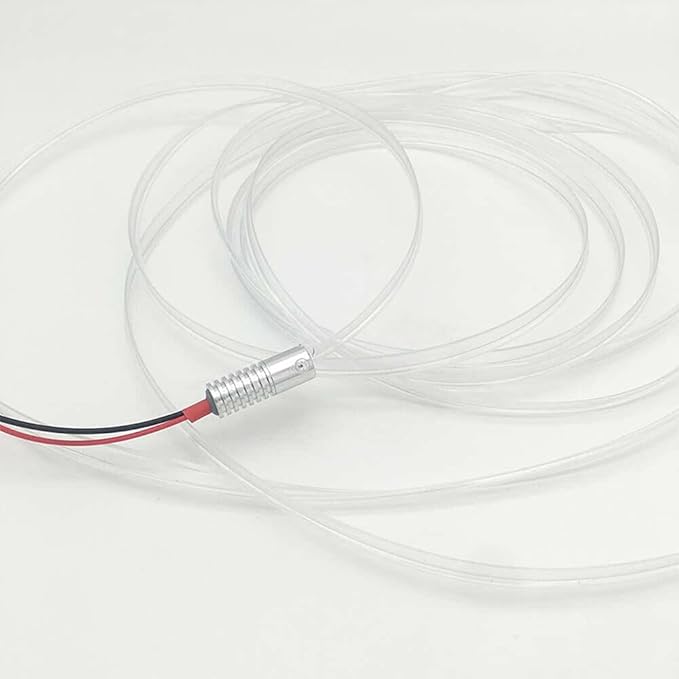 3m/9.8ft 5m/16ft Car Home LED Strip Ambient Light 2mm Plastic Optic Fiber Cable Skirt Tube Kit with 12V LED Light Source Illuminator (Blue,5m/16ft)