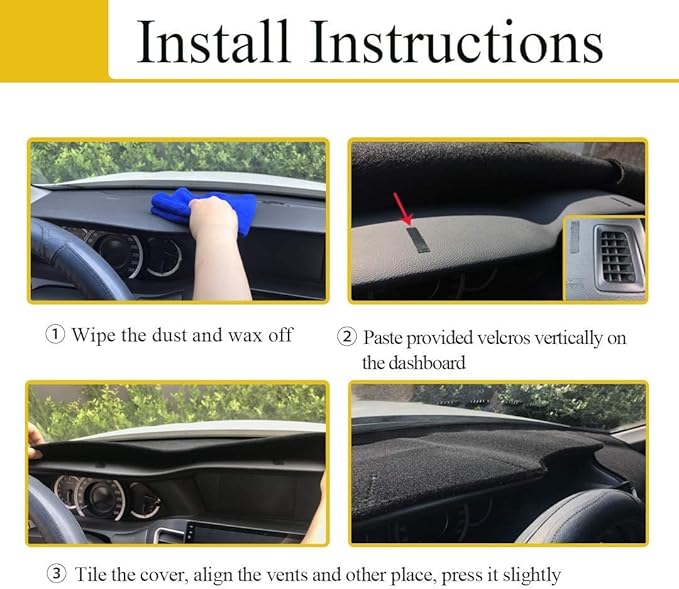 Dash Cover Mat Custom Fit for Nissan Pathfinder Dashboard Cover Pad Carpet Protector(Black) F157