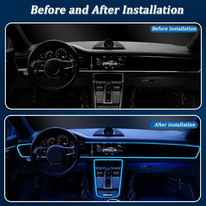 Car Interior Lights for Chevrolet Colorado ZR2 2017–2025, Car Ambient Lighting Kits, Multiple Light Modes, Interior Car LED Strip Lights with Remote Control, Sync to Music, 8m