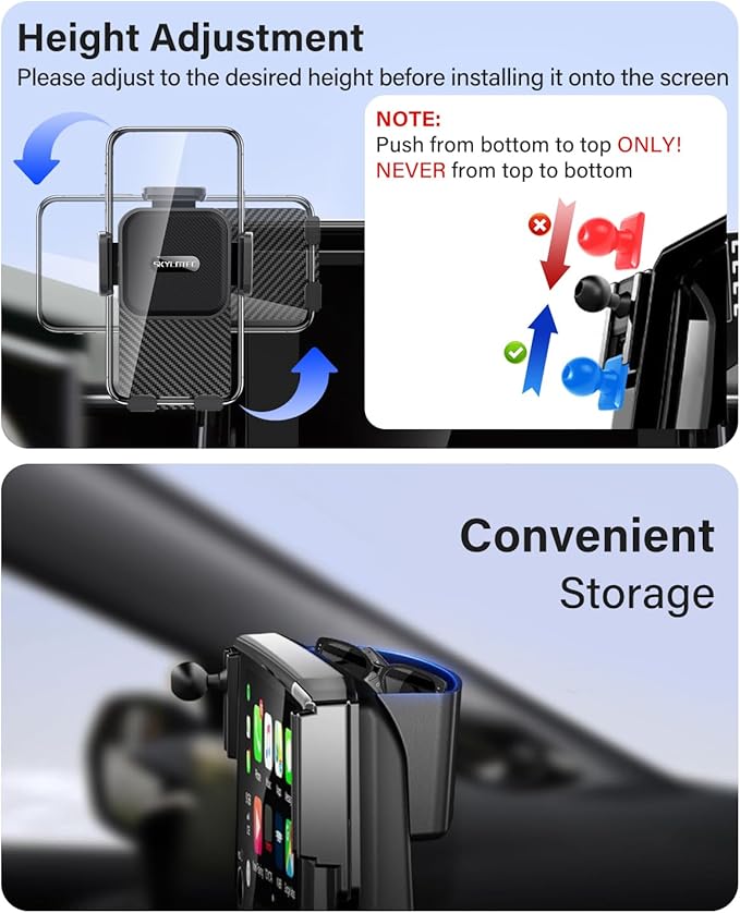 SKYLOTEC Car Phone Holder for BMW X2 2022 2023 Accessories 10.25-Inch Screen Fixed Clip, Automobile Cradles Phone Mount, Cell Phone Base Not Block Air Vent