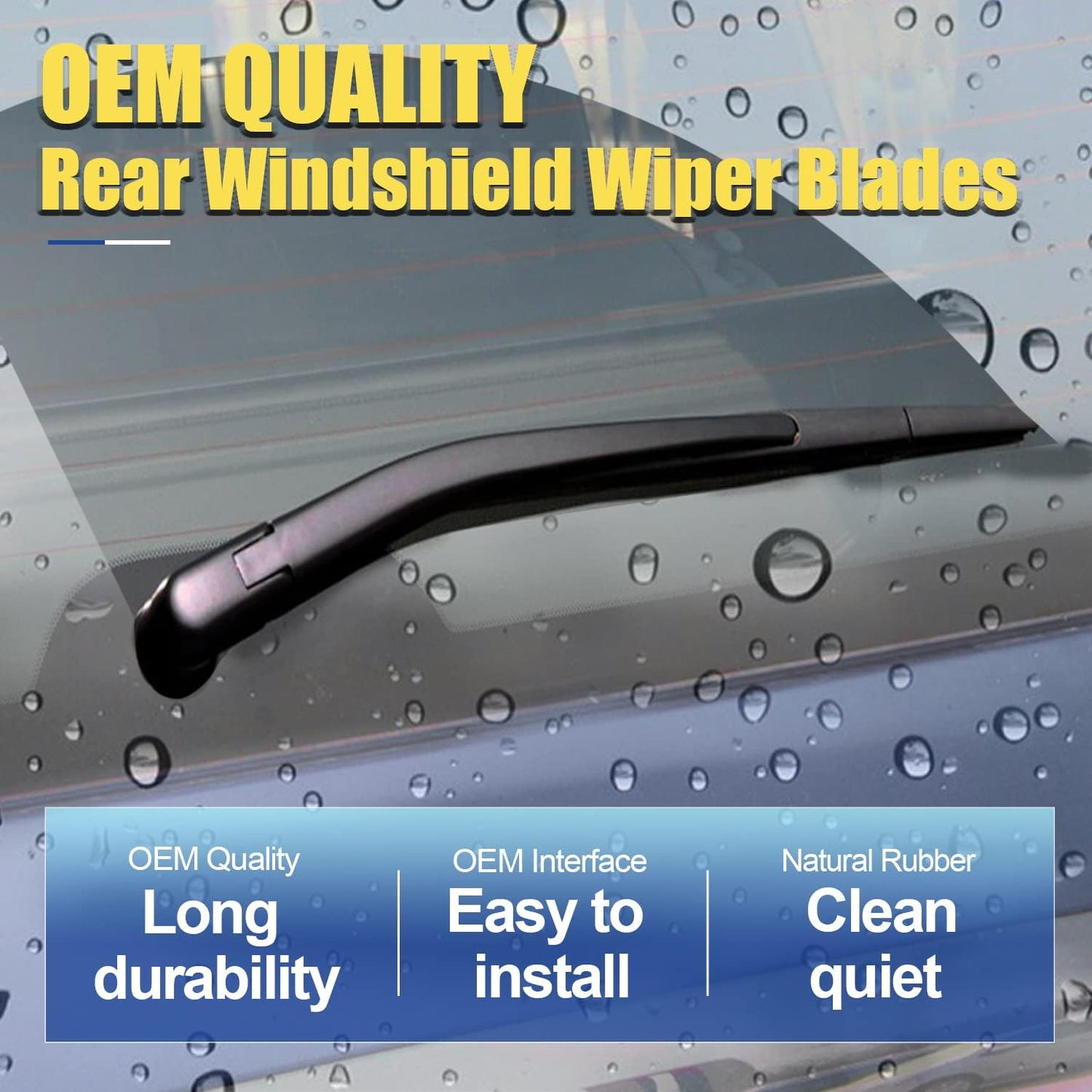 3 wipers Replacement For 2007 2008 2009 2010 2011 2012-2016 MAZDA CX9 CX-9 Original Equipment Replacement Windshield Wiper Blades Set 26"+17"+14" (Set of 3) J HOOK