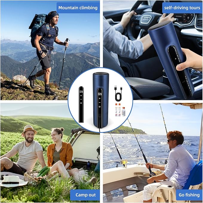Electric Insulin Pen Cooler Travel Case for 3-4 pens Medication Cooler for Travel Diabetes Bags Insulated Adjustable Temperature Control (No Battery)