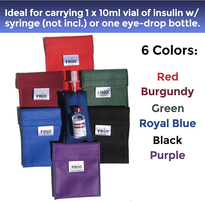FRIO Cooling Wallet - Insulin Cooler for 45+ Hours of Stress Free On The Go - Black - Mini
