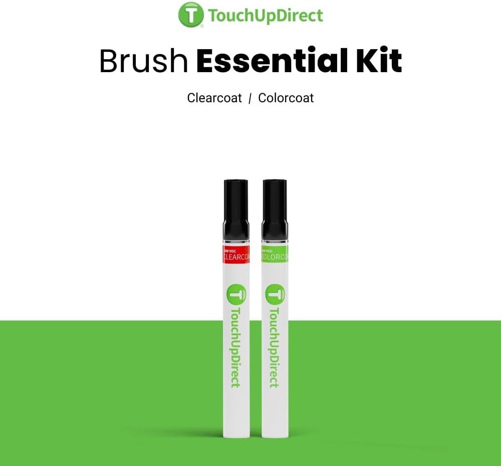TouchUpDirect 4X0 Inferno Compatible with Toyota Exact Match Touch Up Paint Brush - Essential Kit