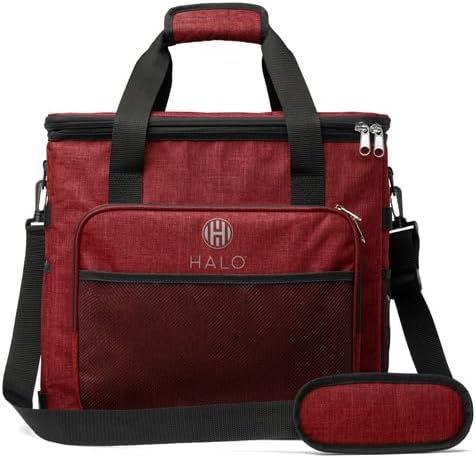 Halo 28L Hybrid Cooler & Warmer Bag | Electric Travel Cooler, Collapsible for Easy Storage, Keep Drinks Cold & Food Warm, Ice Free Cooling, Includes Shoulder Strap, DC Power Cord & AC Adapter