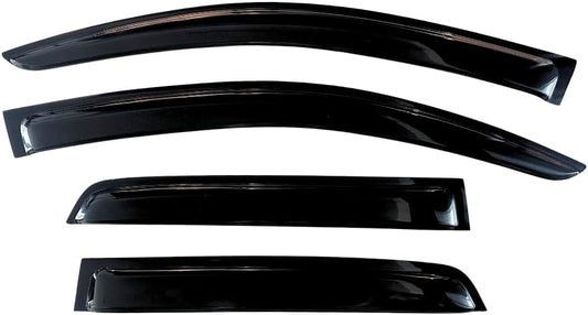 KPY Window Visor Rain Guard for 2003-2010 BMW X3, Tape-On Window Deflectors Vent Visor Shades for 03 04 05 06 07 08 09 10 X3