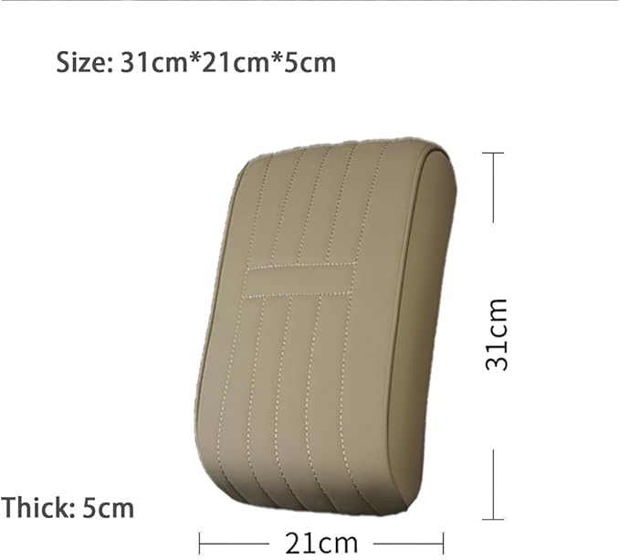 Car Armrest Pad for Porsche Macan 2014 2015 2016 2017 2018 2019 2020 2021 2022 2023 2024 Memory Cotton Armrest Box Pad Center Console Scratch Pad Box Cushion Protector,Brown