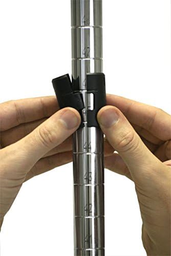 Omega 24" Deep x 24" Wide x 96" High 3 Tier Chrome Starter Shelving Unit