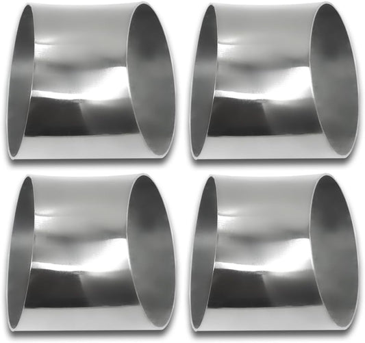 OD 3.5 inch 45 degree exhaust elbow Pipe (Mandrel Bend Elbow) SS304 Stainless Steel Bend Suitable for Car Modified Exhaust Elbow Pipe, Stair Handrail, etc (4 pcs)