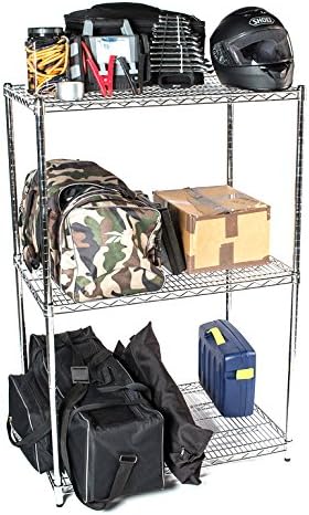Omega 30" Deep x 60" Wide x 63" High 3 Tier Chrome Starter Shelving Unit