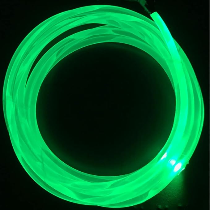 10ft Super bright MMA Plastic Optic Fiber Side Glow for LED Light Source Soft optical fiber light guide strip Plastic optical fiber transparent light guide material (diameter 0.40in)