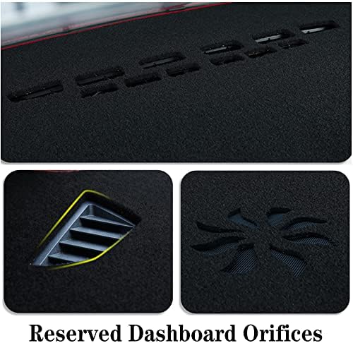 Dash Covers Mat for Jeep Patriot 2010-2017,Polyester Car Dash Board Cover,Dashboard Protecter Cover,Car Dash Board Cover Pad,Red