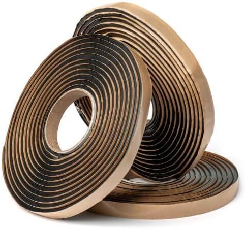 Second Skin Butyl Sealant Tape – Butyl Rubber Sealant, Multi-Purpose Butyl Rope, and Putty Tape for Automotive (Car, RV, Marine) – 1/4” x 1/2" x 20’ – Made in The USA (3)