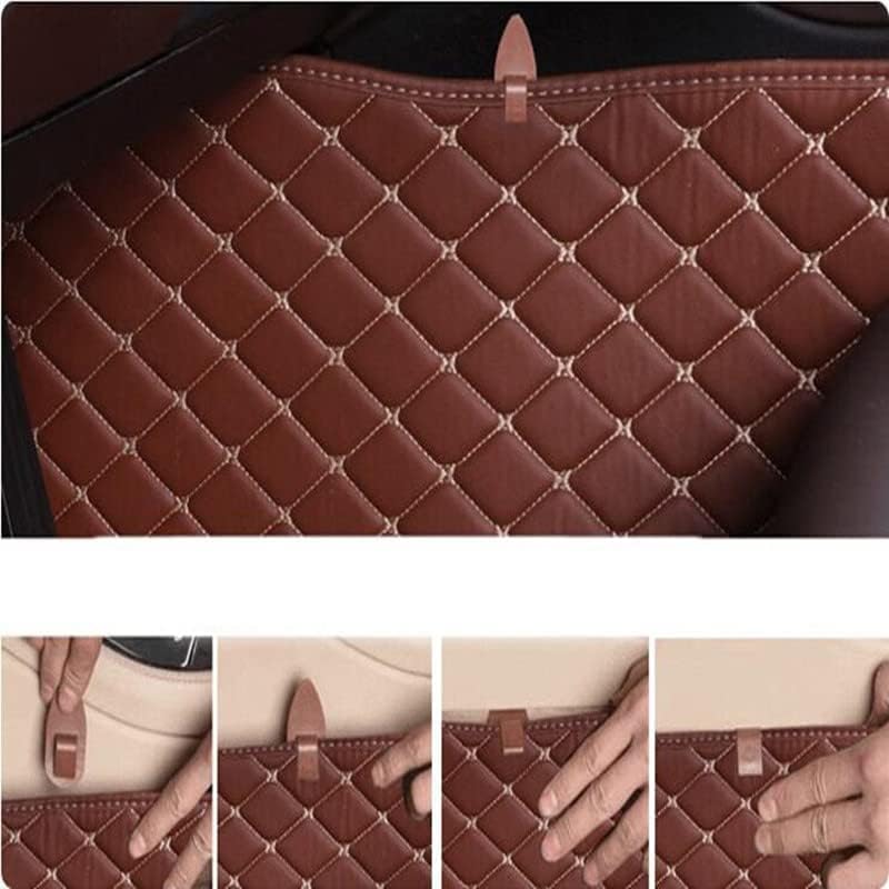 Custom All-Weather Protection Luxury Leather Floor Mats for Cars SUVs Trucks According Anti-Slip Leather Floor mats ﻿ (18,Yellow)