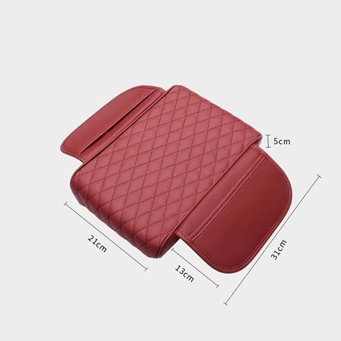Car Armrest Pad for Mazda CX-3 CX-5 CX-30 CX3 CX30 CX5 2015-2020 2021 2022 2023 Leather Armrest Box Mat Center Console Cushion Pad Universal Armrest Seat Box Cover Protector,Black, normal
