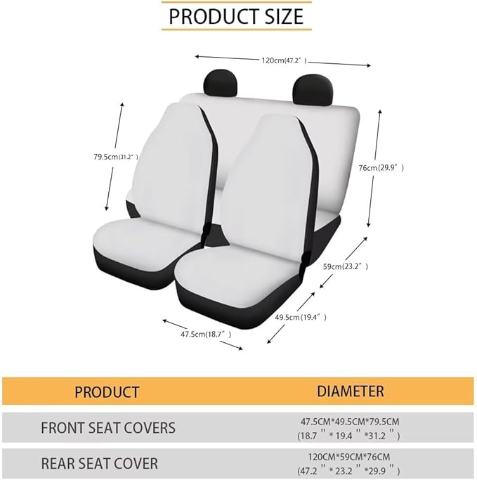 KEIAHUAN Red Spider Web Halloween Car Seat Covers Front and Rear Bench Seat Cushion Cover Universal Fits for Car, SUV, Sedan, Truck