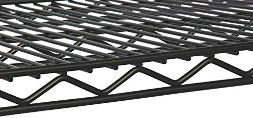 Omega 14" Deep x 24" Wide x 74" High 3 Tier Black Starter Shelving Unit