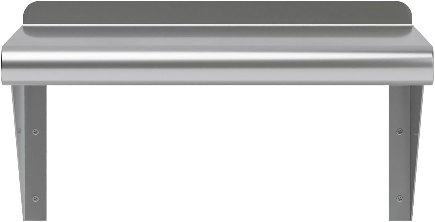 AmGood 10" X 16" Stainless Steel Wall Shelf | Metal Shelving | Garage, Laundry, Storage, Utility Room | Restaurant, Commercial Kitchen | NSF