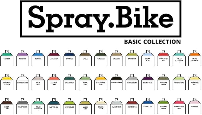 Spray.Bike Spray Paint - Silvertown | Designed Mainly for Bicycles | Multi-Use Acrylic Spray Paint for Metal, Plastic | High Coverage Bike Paint, 400ml