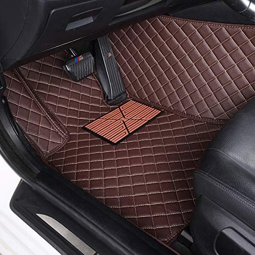 Custom Floor Mats for Cars fit 95% Sedan SUV Sports Car Full Coverage All Weather Men Women Pads Protection Non-Slip Leather Floor Liners (Green)