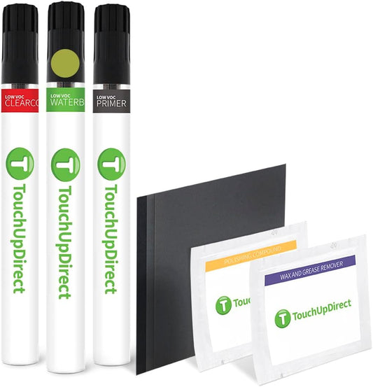 TouchUpDirect 588 Electric Lime/New Lime Green Metallic Compatible with Toyota Exact Match Touch Up Paint Brush - Platinum Kit