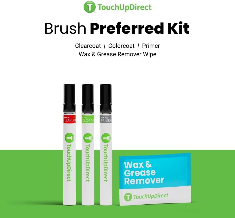 TouchUpDirect 6V7 Army/Dark Green Compatible with Toyota Exact Match Touch Up Paint Brush - Preferred Kit
