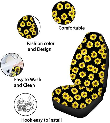 FKELYI Car Seat Covers - Branches Camo Set with Cup Coasters, Headrest, Steering Wheel, Gear Shift, Handbrake Covers