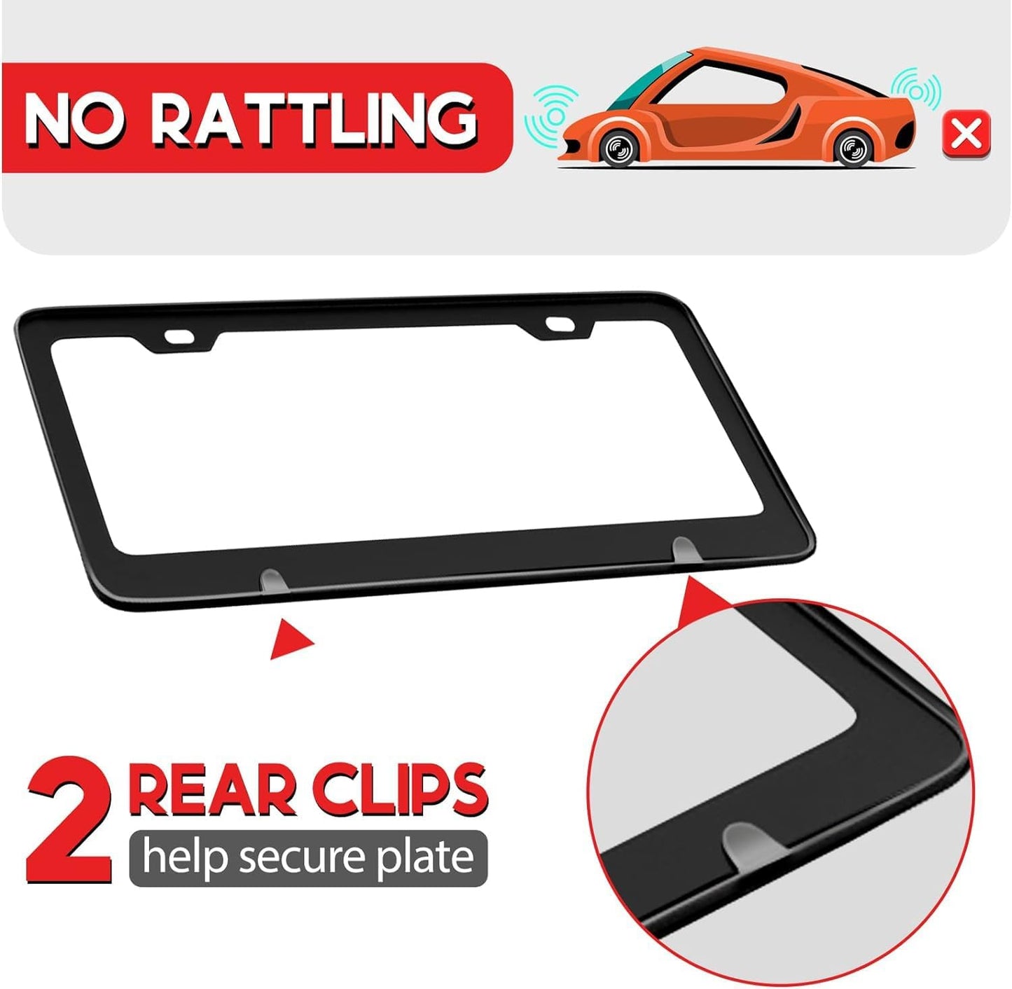 Pink Strawberry Floral License Plate Frame Stainless Steel License Plate Frames Holder Covers Rust-Proof Auto Parts Decoration with Screws License Plate Holder for Car Accessories 12x6 Inch