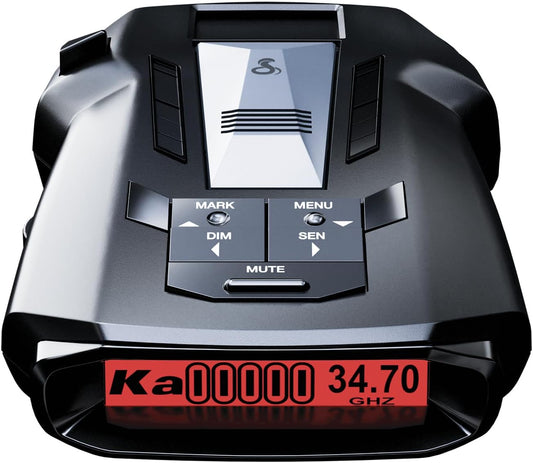 Cobra RAD 700i Laser Radar Detector - Premium Detection Range, AutoLearn Intelligence, Advanced Filtering Software, Apple CarPlay and Android Auto Compatible, Laser Eye Front and Rear Detection