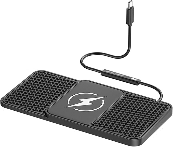Wireless Car Phone Charger for Land Rover Range Rover Velar Range Rover P400, Type C/USB 20W Fast Charging Pad, Non-Slip Charging Station for Travel Home Office Desk, Lightweight,Type-C