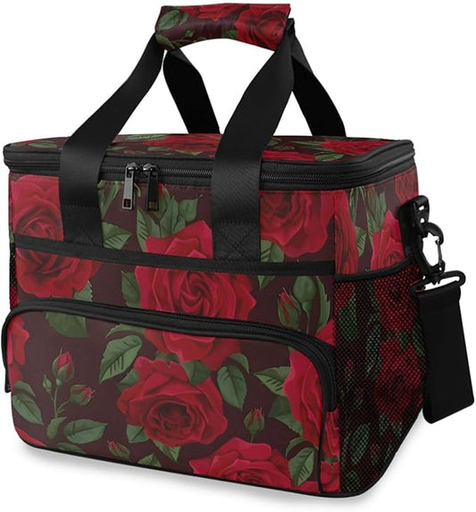 Cooler Bag Insulated Picnic Bag Large Lunch Box Reusable Tote Bag Soft Sided Portable Beach Cooler Grocery Camping