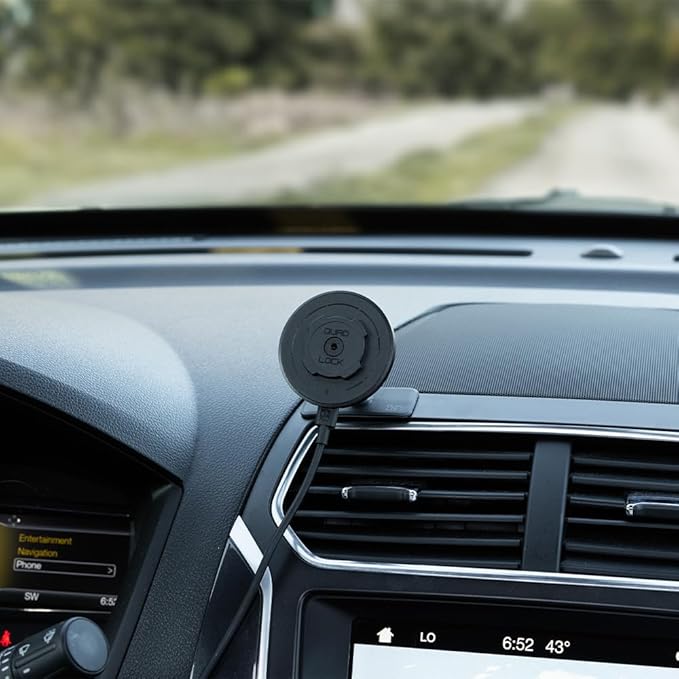 Quad Lock Adhesive Dashboard/Console Car Phone Holder Kit with MAG Wireless Charging Head V2 and MAG Phone Case for iPhone 16 Plus