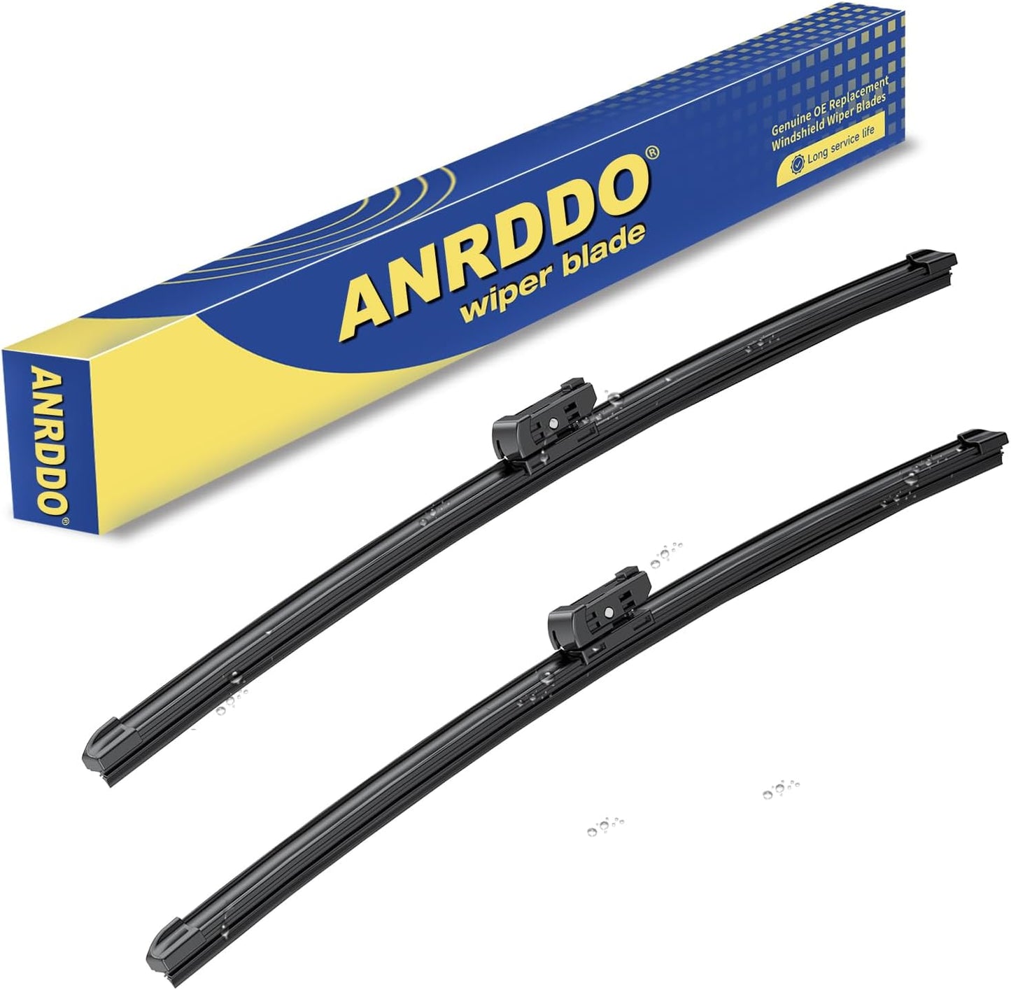 2 wipers Replacement For 2010 2011 2012 2013 2014 2015 2016 2017 GMC Terrain Chevy Equinox Original Equipment Windshield Wiper Blades Set - 24"+17" (Set of 2) Top Lock
