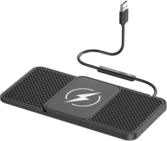 Wireless Car Phone Charger for Buick Encore Envision Enclave, Type C/USB 20W Fast Charging Pad, Non-Slip Charging Station for Travel Home Office Desk, Lightweight, USB