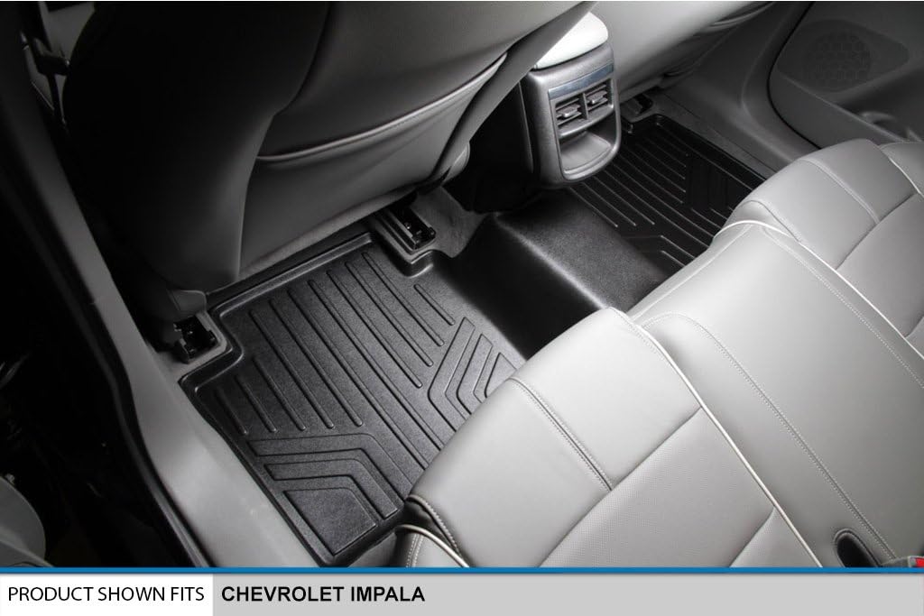 SMARTLINER Custom Fit Floor Mats 2 Row Liner Set for 2014-2020 Chevrolet Impala