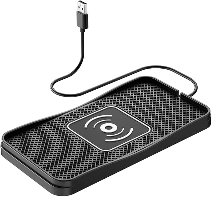Wireless Car Charger Pad for Toyota FJ Cruiser 2007-2014, Type-C/USB 20W Car Wireless Charger Non-Slip Phone Charging Pad Car Accessories,B 30cm Cable USB Plug