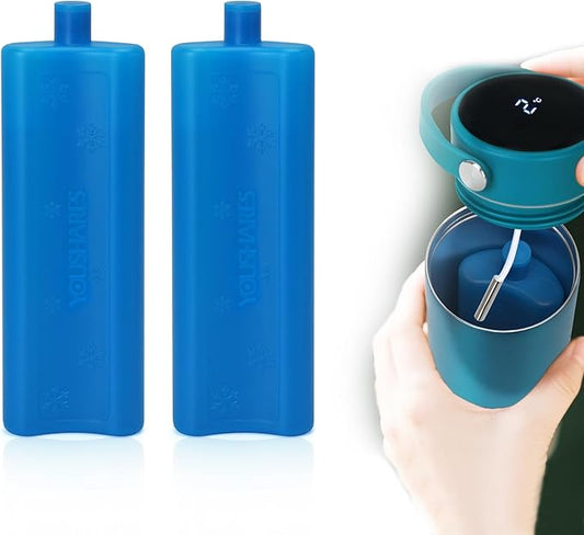 YOUSHARES Ice Packs for Insulin Cooler Travel Case, TSA Approved Ice Box for Medicine Travel Cool Bag, Keep Insulin Pen Cooling 24h for Diabetic Supplies (2PCS)