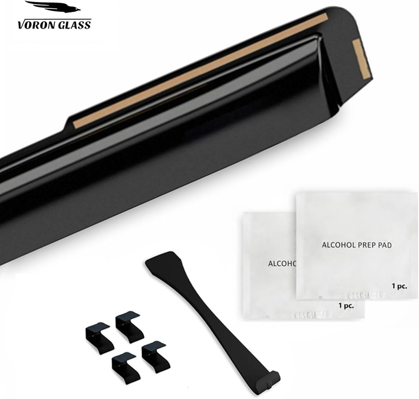 Voron Glass in-Channel Extra Durable Rain Guards for Jeep Grand Cherokee 2022-2025, Window Deflectors, Vent Window Visors, 4 Pieces - 200866