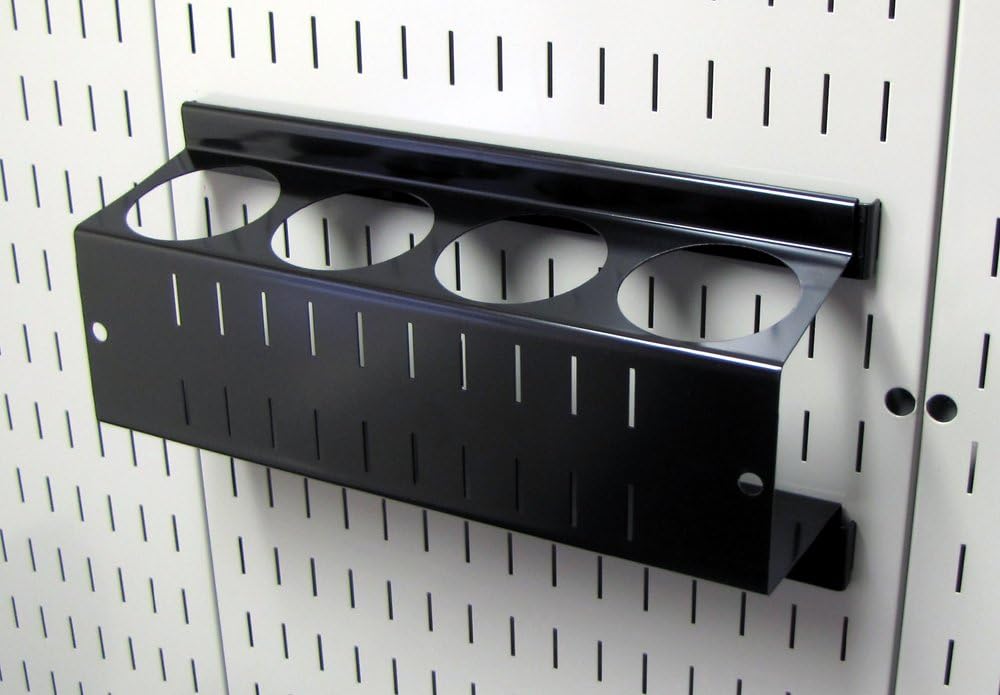 Wall Control Pegboard Metal Organizer, 4 ft. Black, Storage Rack with Rust Resistant Finish