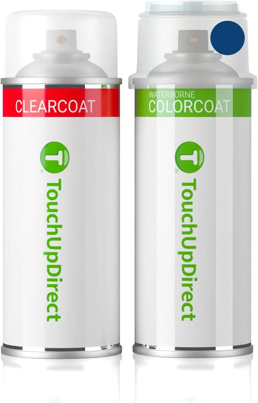 TouchUpDirect 8W6 Parisian Night Pearl Compatible with Toyota Exact Match Touch Up Paint Aerosol - Essential Kit