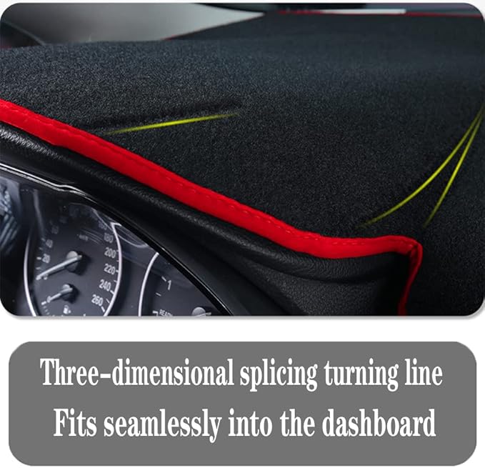Dashboard Cover for 2014-2017 Buick Envision,Polyester Dash Covers mat,Car Dash Board Protecter Cover,Interior Dash Covers Pads,Red