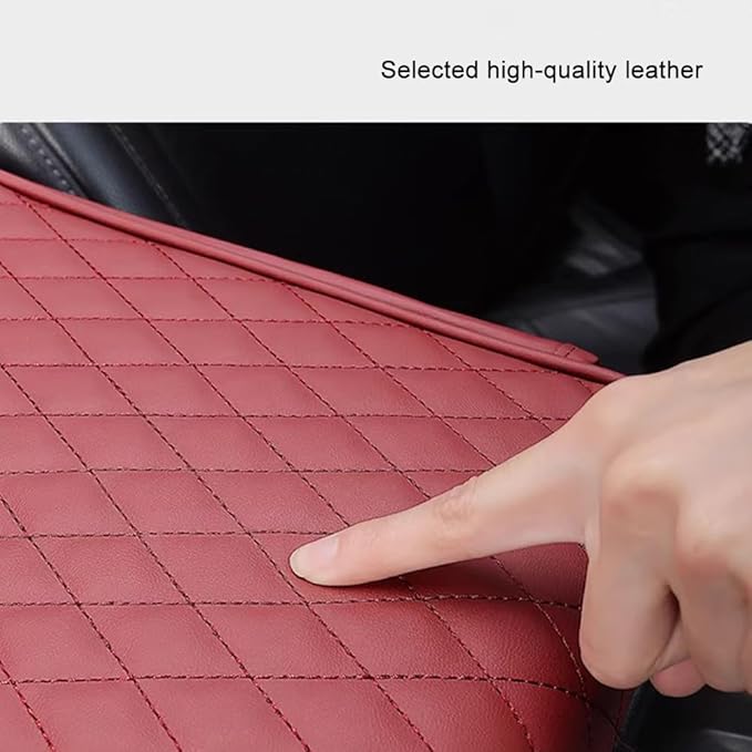 Car Armrest Pad for Lexus GX J150 J120 GX 460 400 GX OR Leather Armrest Box Mat Center Console Cushion Pad Universal Armrest Seat Box Cover Protector,Beige