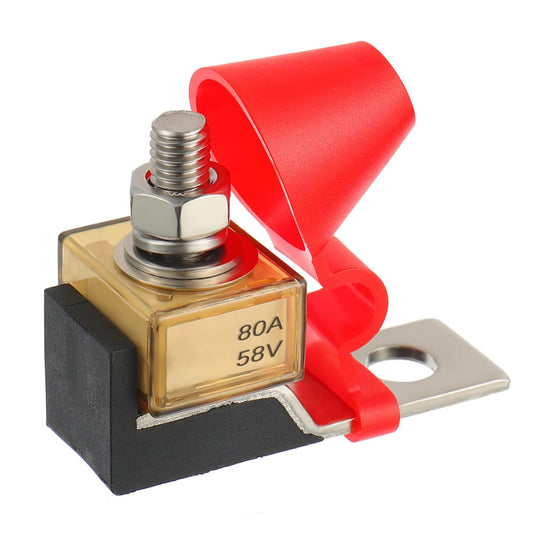 MRBF Terminal Fuse Block 80 AMP Marine Rated Battery Fuse 58V DC Max IP66 Waterproof Fuse Holder 80A