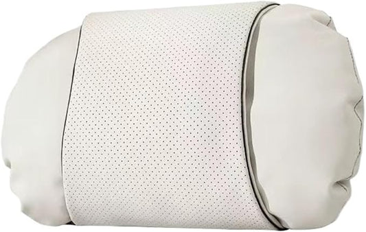 1/2PCS PU Leather Car Neck Pillow & Lumbar Support Cushion, Breathable Universal Seat Headrest Waist Pad, Soft Support Cushion for Daily Driving and Travel(A Style headrest)