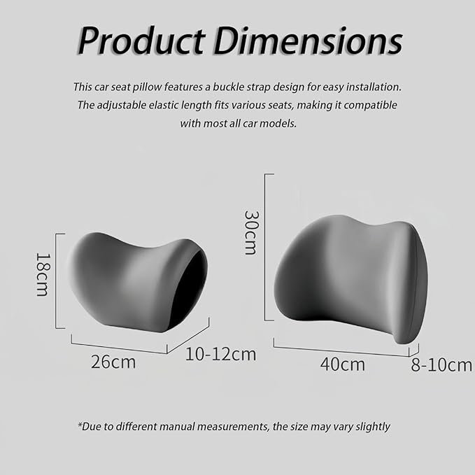 Car Lumbar Support Pillow and Car Neck Pillow Kit for Mini John Cooper Works Electric 2025 2026, Car Seat Neck Back Rest Pillows, Ergonomic Car Seat Headrest & Lumbar Cushion,C Coffee