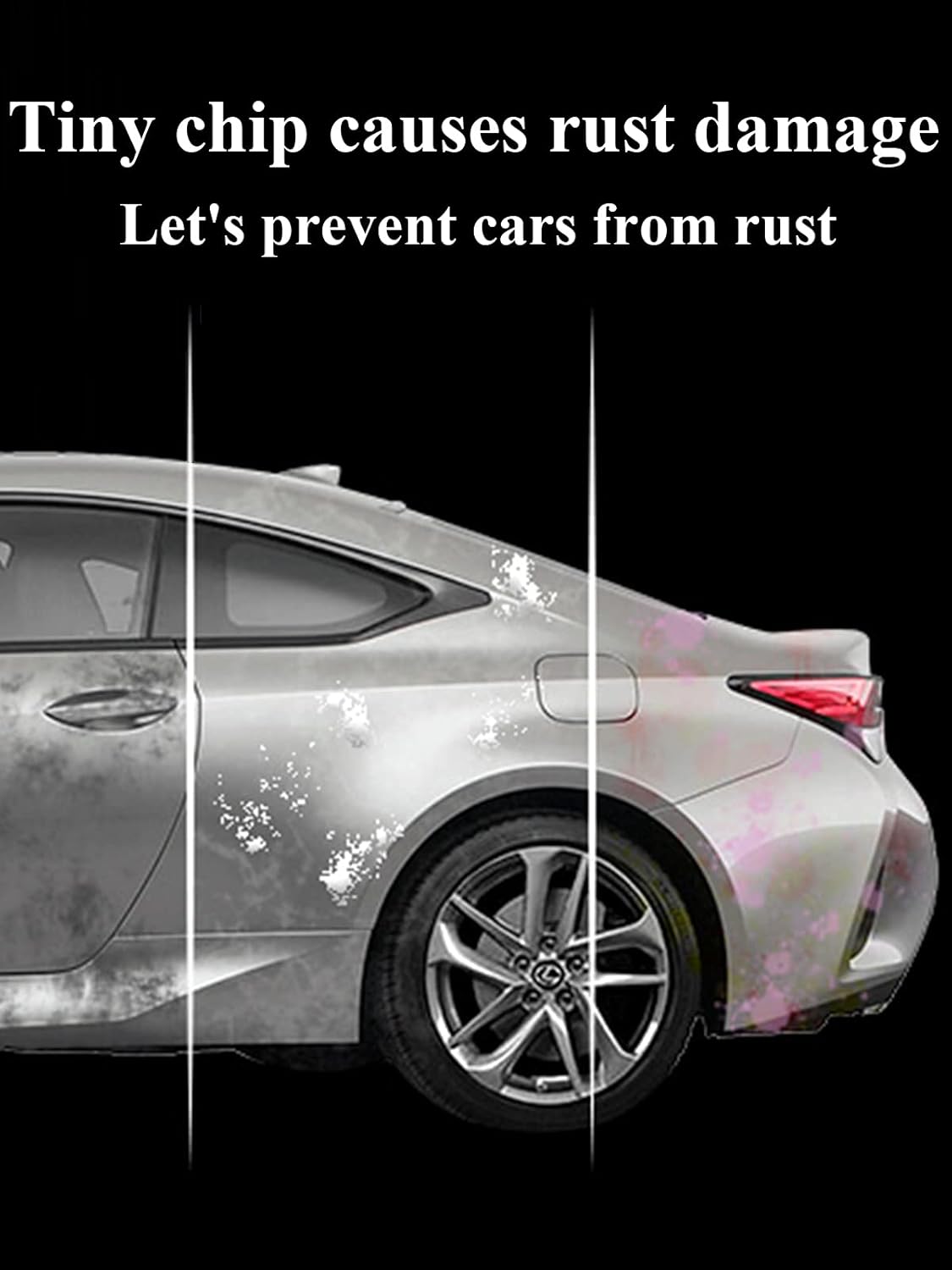 SYOAUTO Brilliant Silver K23 Touch Up Paint Fit for Nissan Auto Touch up Paint Scratch Repair Pen Brush and Tip 2 in 1 Brilliant Silver