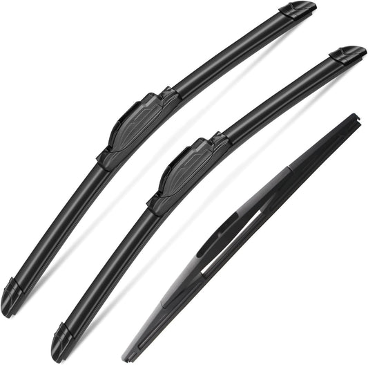3Pcs Honda Fit Windshield Wipers for 2009-2020 Honda Fit, Original Equipment Automotive Replacement Windshield Wiper Blades for My Car- 28"/14"/14B" (Pack of 3) J- HOOK