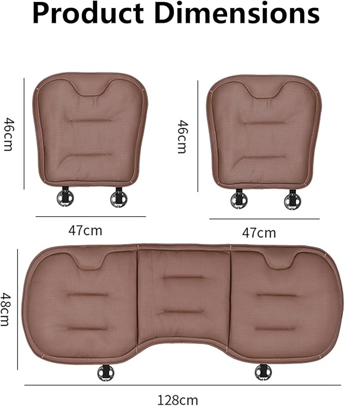 Car Seat Cushion for Porsche Macan 2015-2025-pr, Breathable Non-Slip Driver Seat Pad Ergonomic Memory Foam for Long Driving Car Office,B/3Pcs-Grey