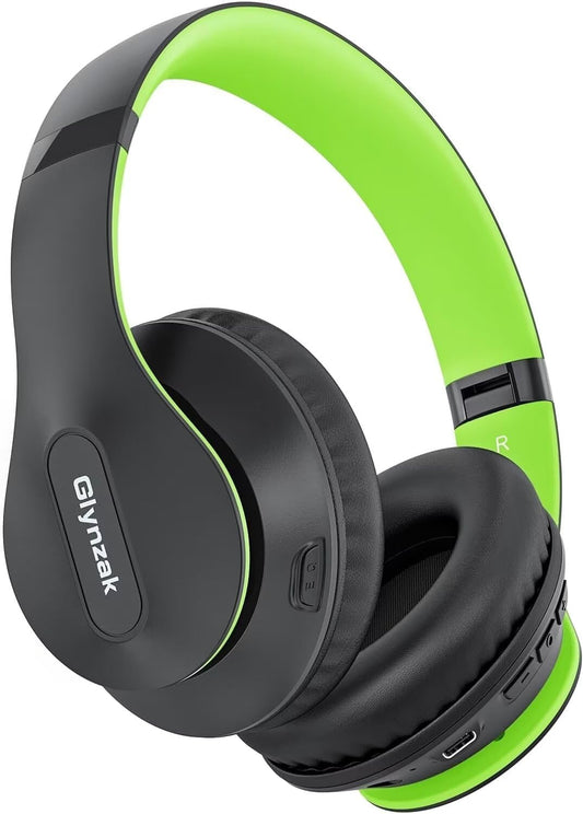 Wireless Bluetooth Headphones Over Ear, 65H Playtime HiFi Stereo Headset with Microphone and 6EQ Modes Foldable V5.3 Bluetooth Wireless Headphones for Travel Computer Laptop