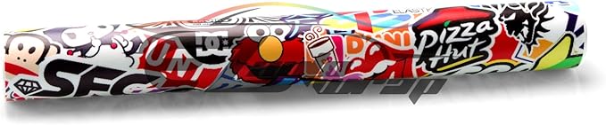 Free Tool Kit EZAUTOWRAP ES Bomber Hellaflush Anime Cartoon Car Vinyl Wrap Sticker Decal Air Release - 36"X60" (3FT X 5FT)